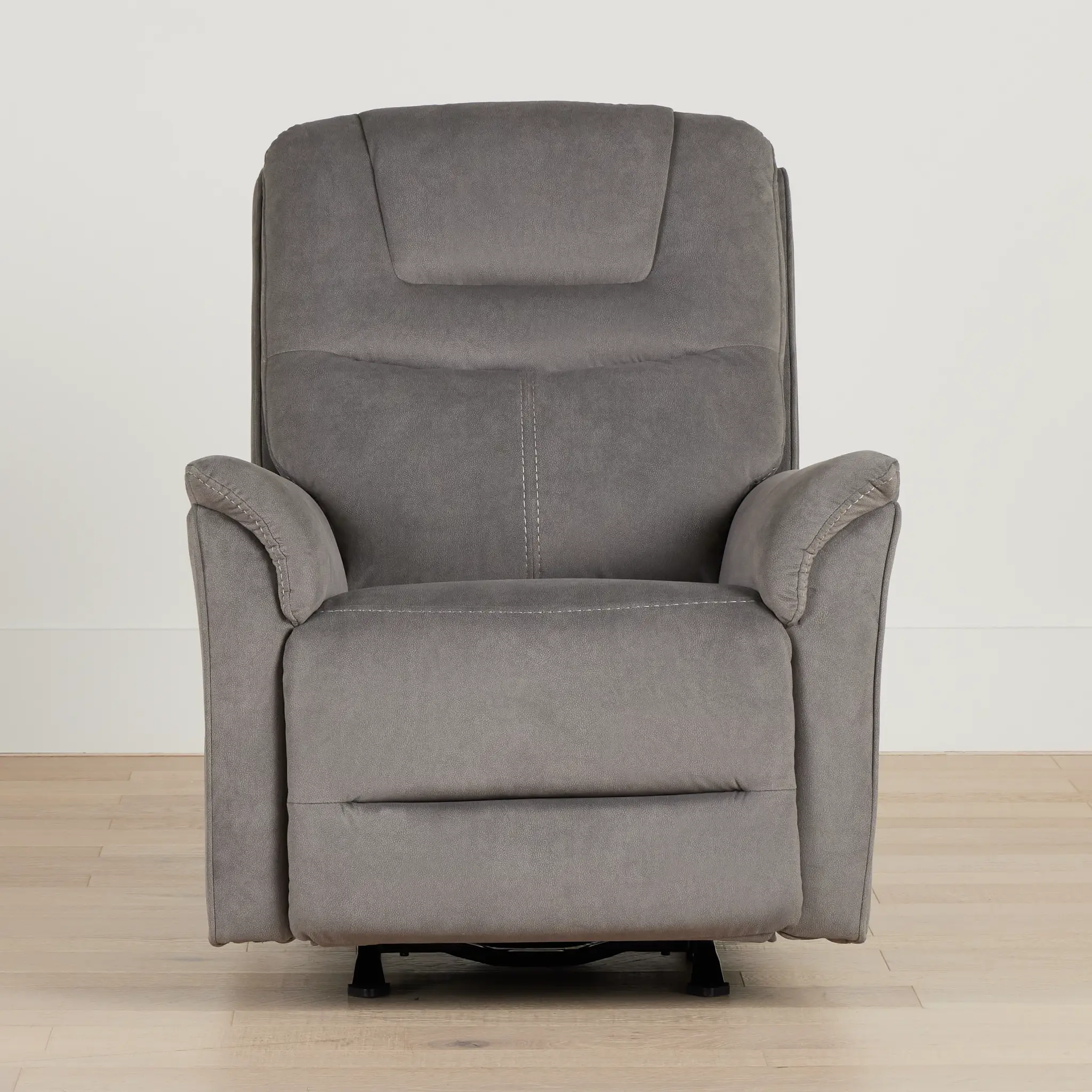 Archie Gray Fabric Power Recliner With Heat And Massage Archie Gray Fabric Power Recliner With Heat And Massage