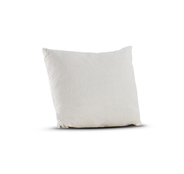 Alpha White 24" Accent Pillow