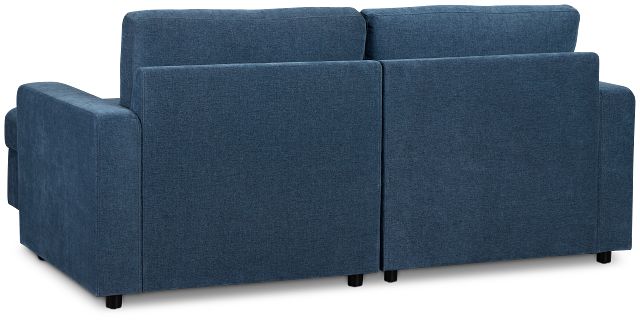 Addie Blue Fabric 4-piece Pit Storage Sectional