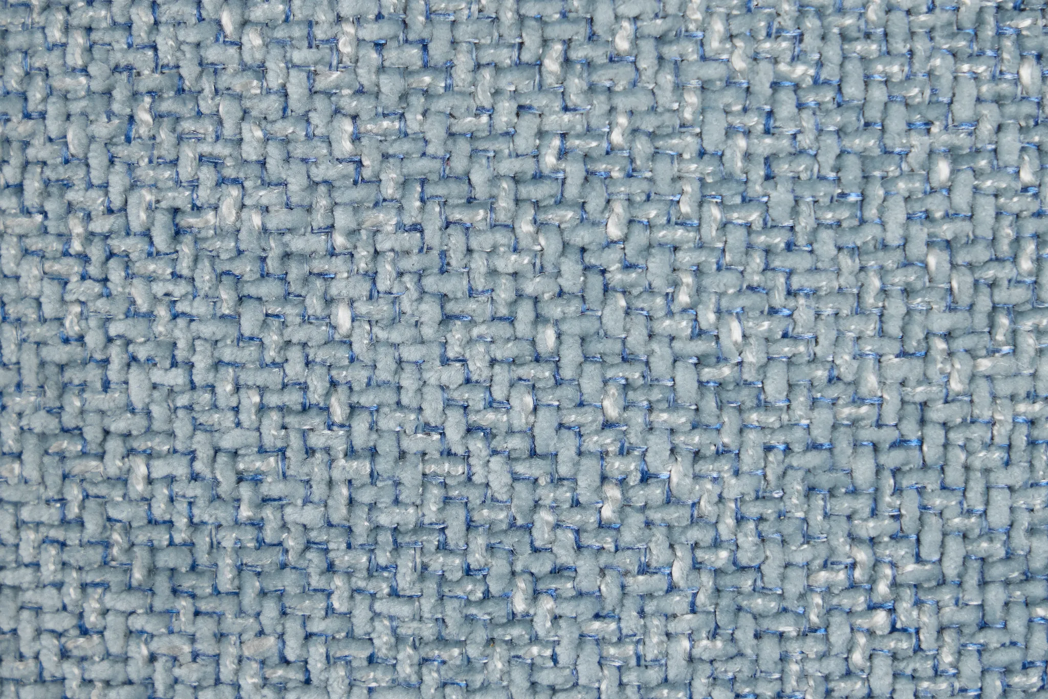 Hendrix Light Blue Fabric Large Dual Power Right Extension Chaise Sectional