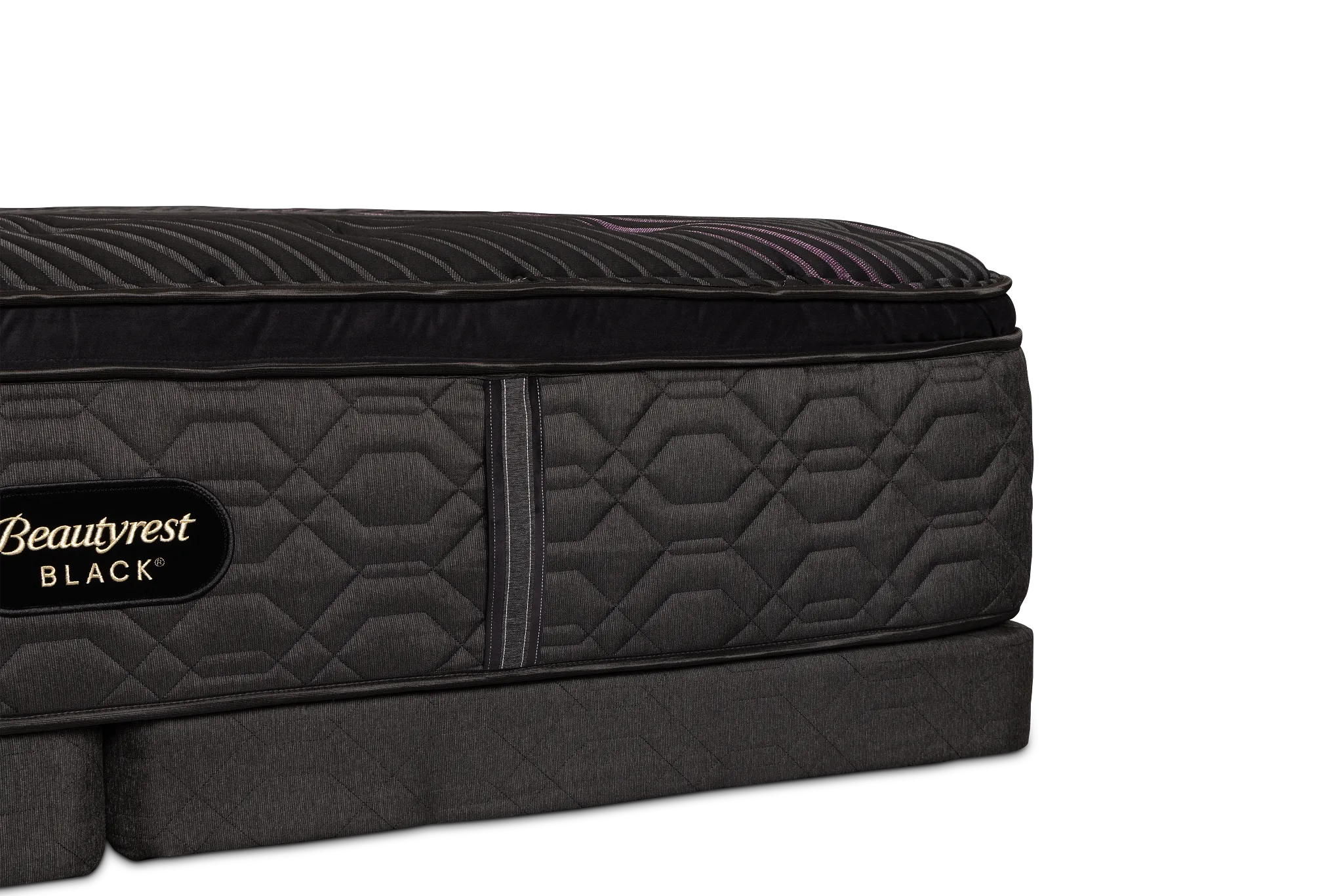 Beautyrest Black Series Two Plush Pillow Top Low-profile Mattress Set