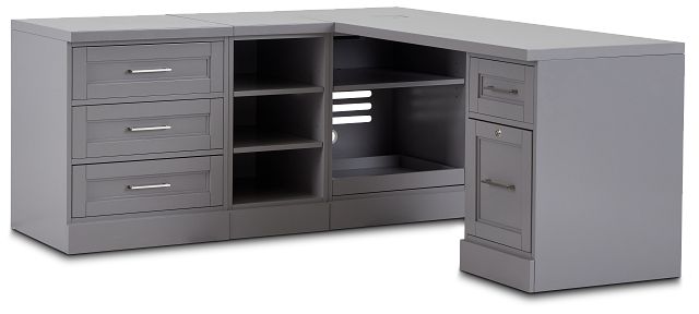 Newport Gray L Desk