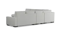 Edgewater Revenue White Large Left Chaise Sectional
