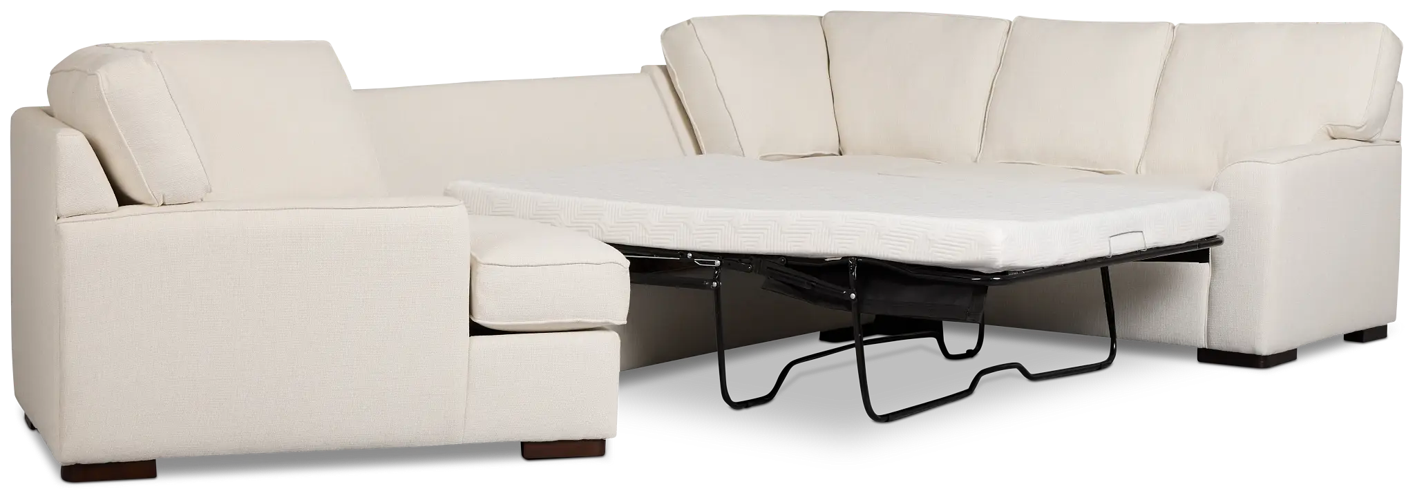Sinclair Light Beige Fabric Left Cuddler Cooling Memory Foam Sectional Sinclair Light Beige Fabric Left Cuddler Cooling Memory Foam Sectional