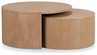 Matteo Light Tone Wood Nesting Coffee Table