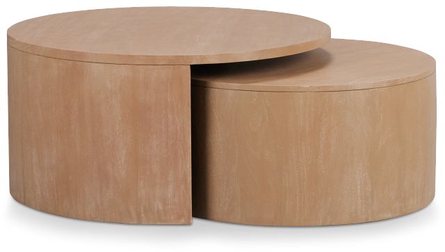 Matteo Light Tone Wood Nesting Coffee Table