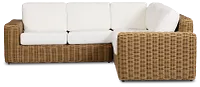 Mallorca Brown White Small Two-arm Sectional