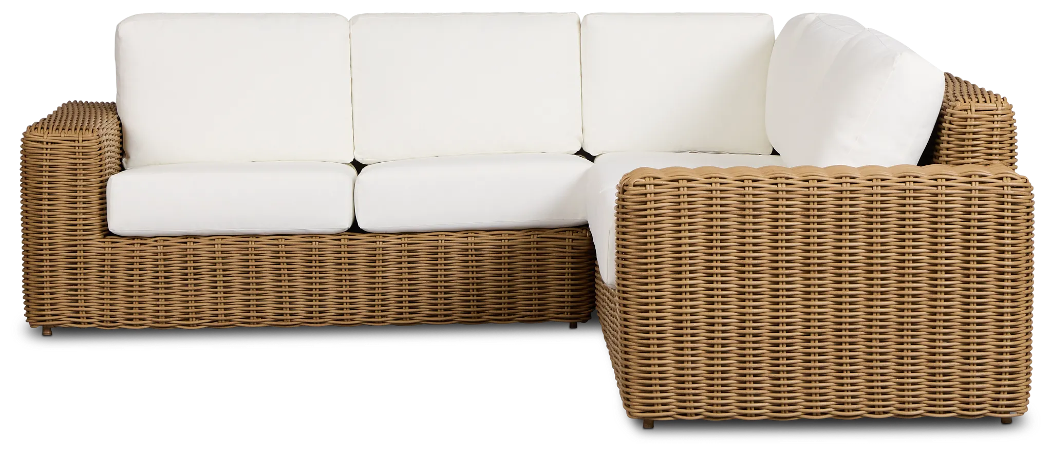 Mallorca Brown White Small Two-arm Sectional