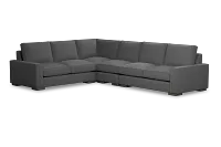 Edgewater Delray Dark Gray Medium Two-arm Sectional