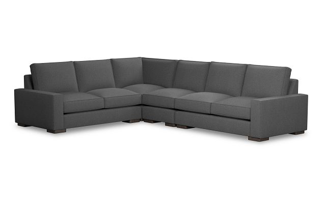 Edgewater Delray Dark Gray Medium Two-arm Sectional