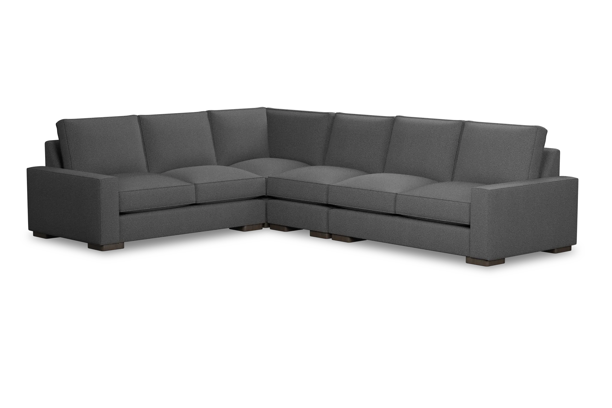 Edgewater Delray Dark Gray Medium Two-arm Sectional