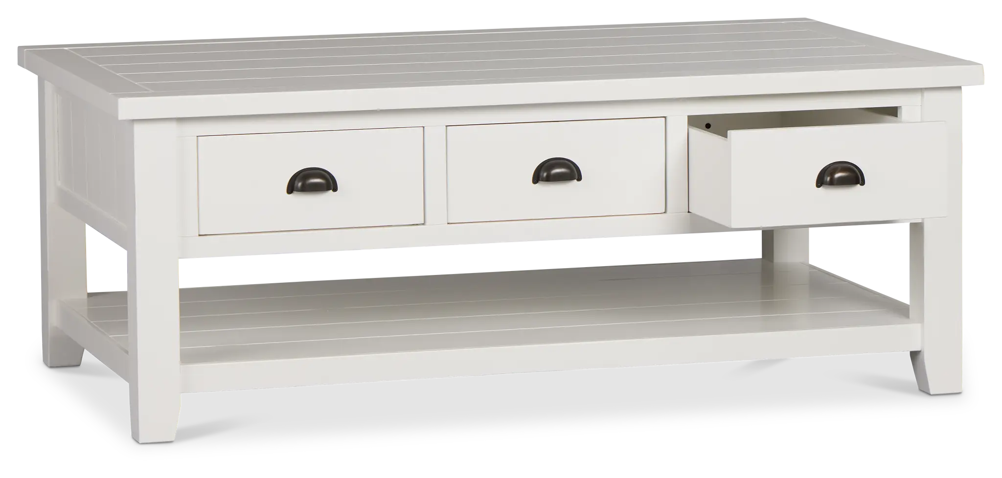 Bismark White Rectangular Coffee Table Bismark White Rectangular Coffee Table