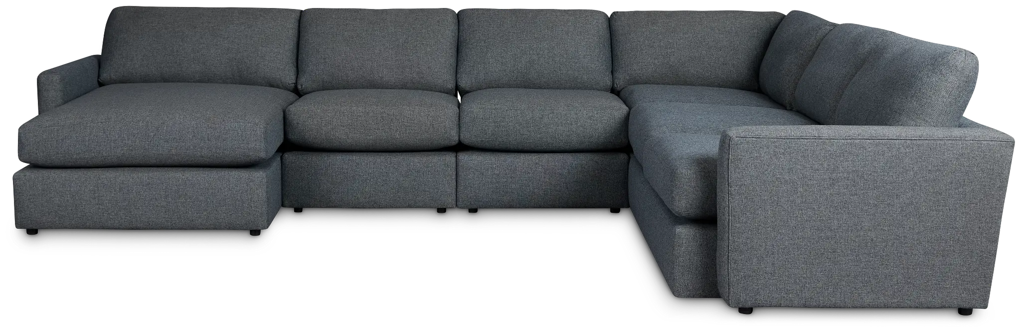 Noah Dark Gray Fabric Large Left Chaise Sectional Noah Dark Gray Fabric Large Left Chaise Sectional