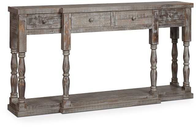 Riverton Gray 4-drawer Console Table (1)