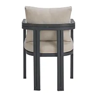 Luai Dark Gray Cushioned Arm Chair