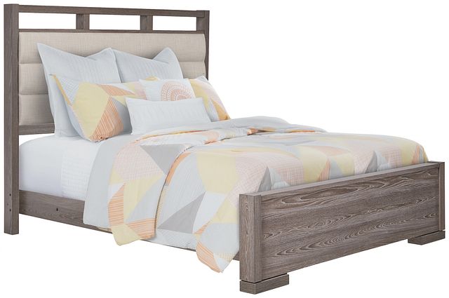 Sutton Light Tone Uph Panel Bed