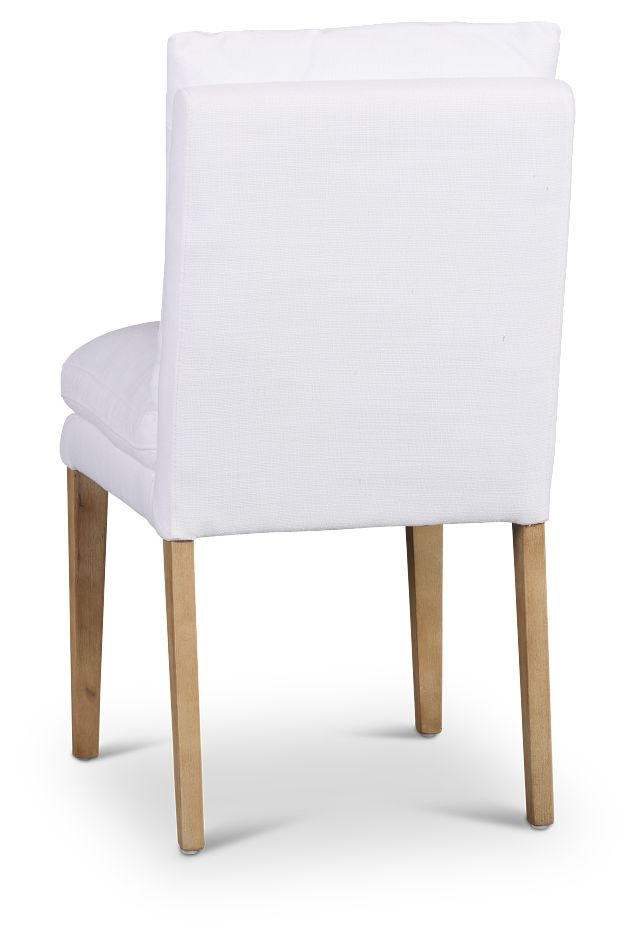 Willow White Fabric Upholstered Side Chair