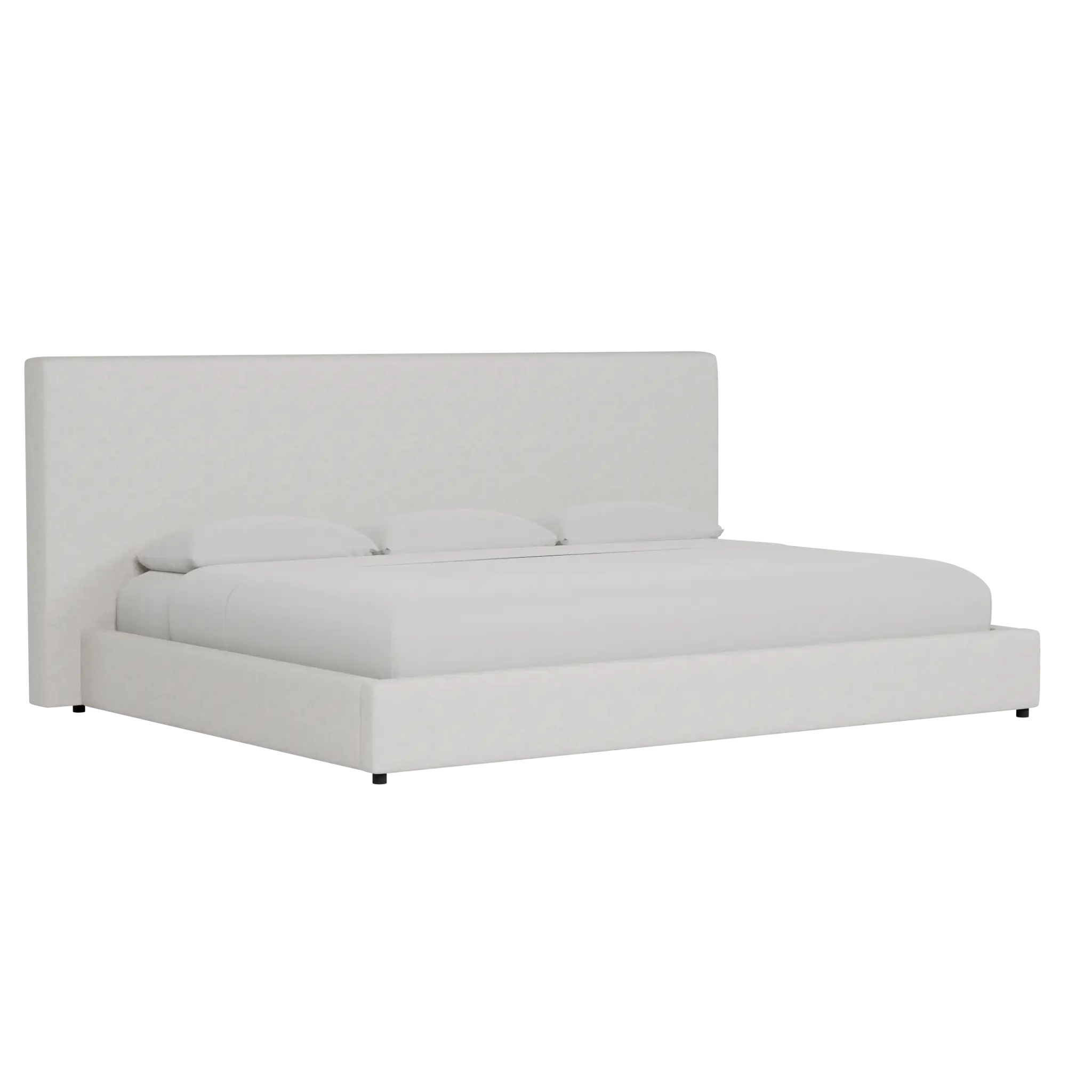 Grayton Linen Light Beige 54" Upholstered Platform Bed Grayton Linen Light Beige 54" Upholstered Platform Bed