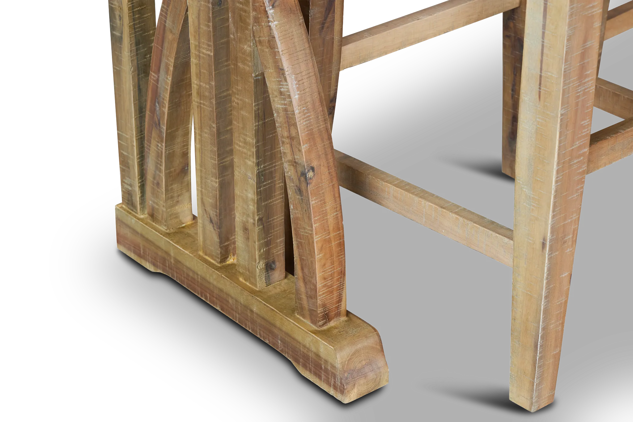 Joplin Light Tone High Table With 3 Backless Barstools