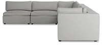 Destin Sutton Gray Fabric 6-piece Modular Sectional