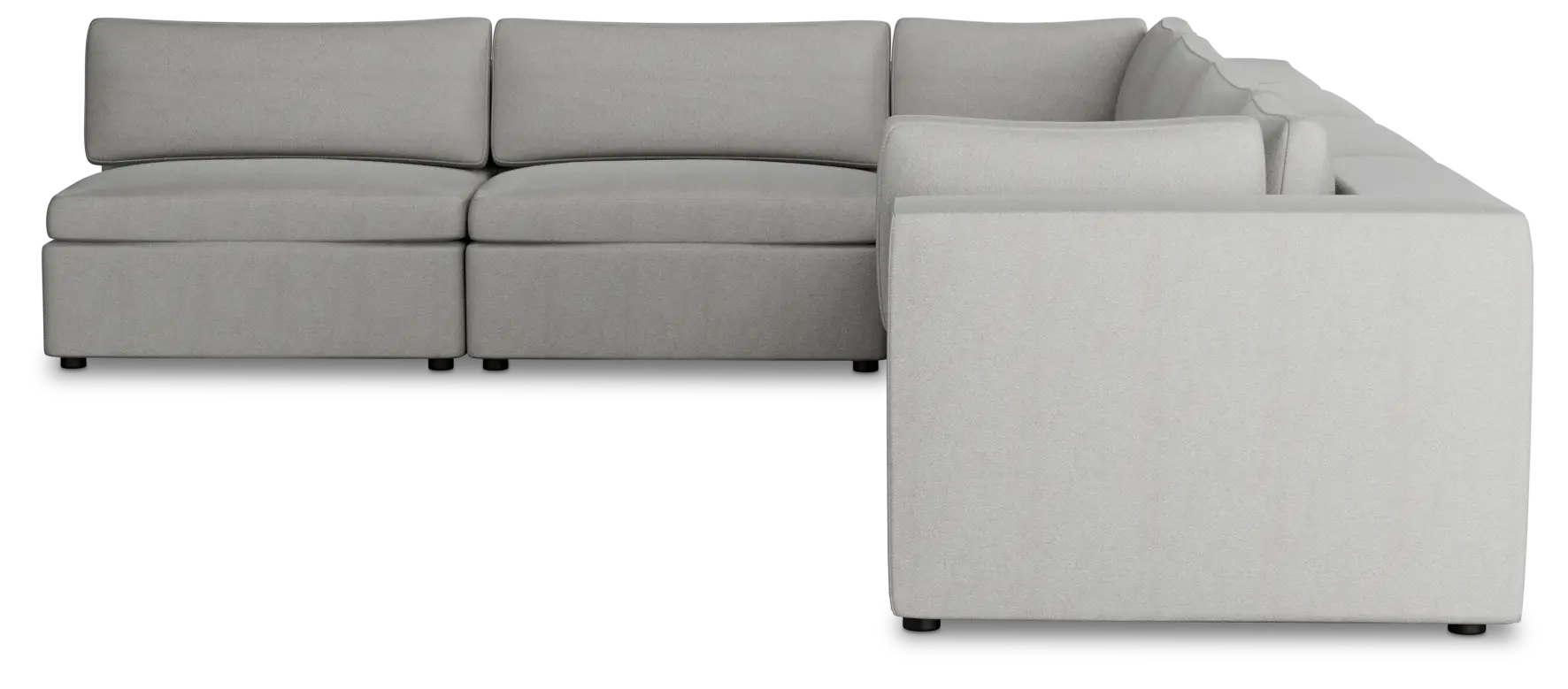 Destin Sutton Gray Fabric 6-piece Modular Sectional Destin Sutton Gray Fabric 6-piece Modular Sectional