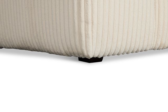 Charlie Ivory Fabric Small Two-arm Sectional