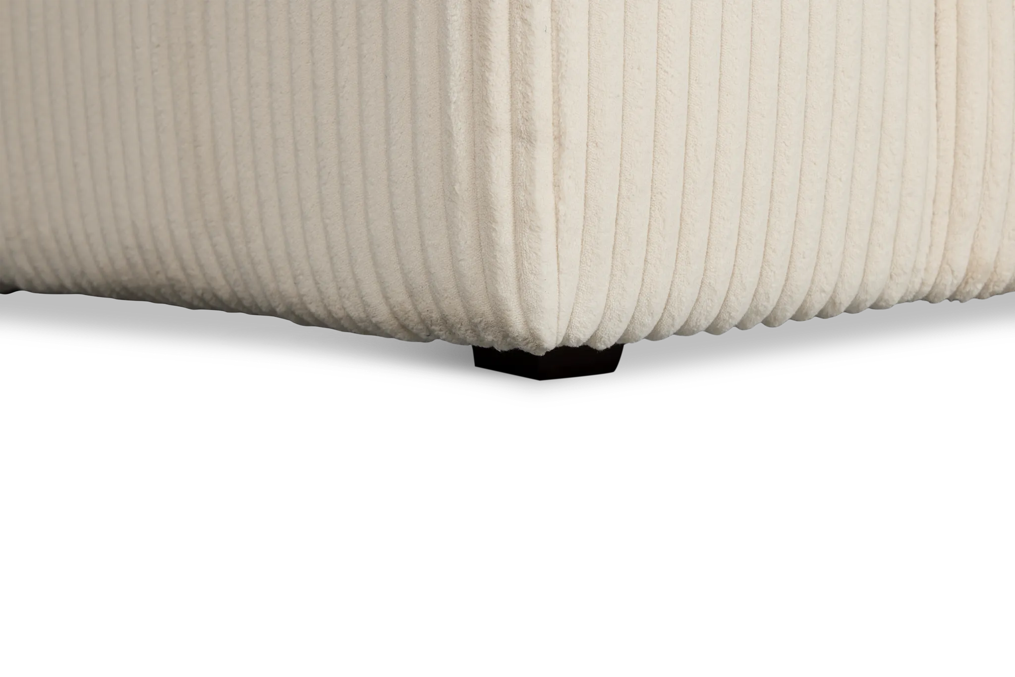 Charlie Ivory Fabric Small Two-arm Sectional