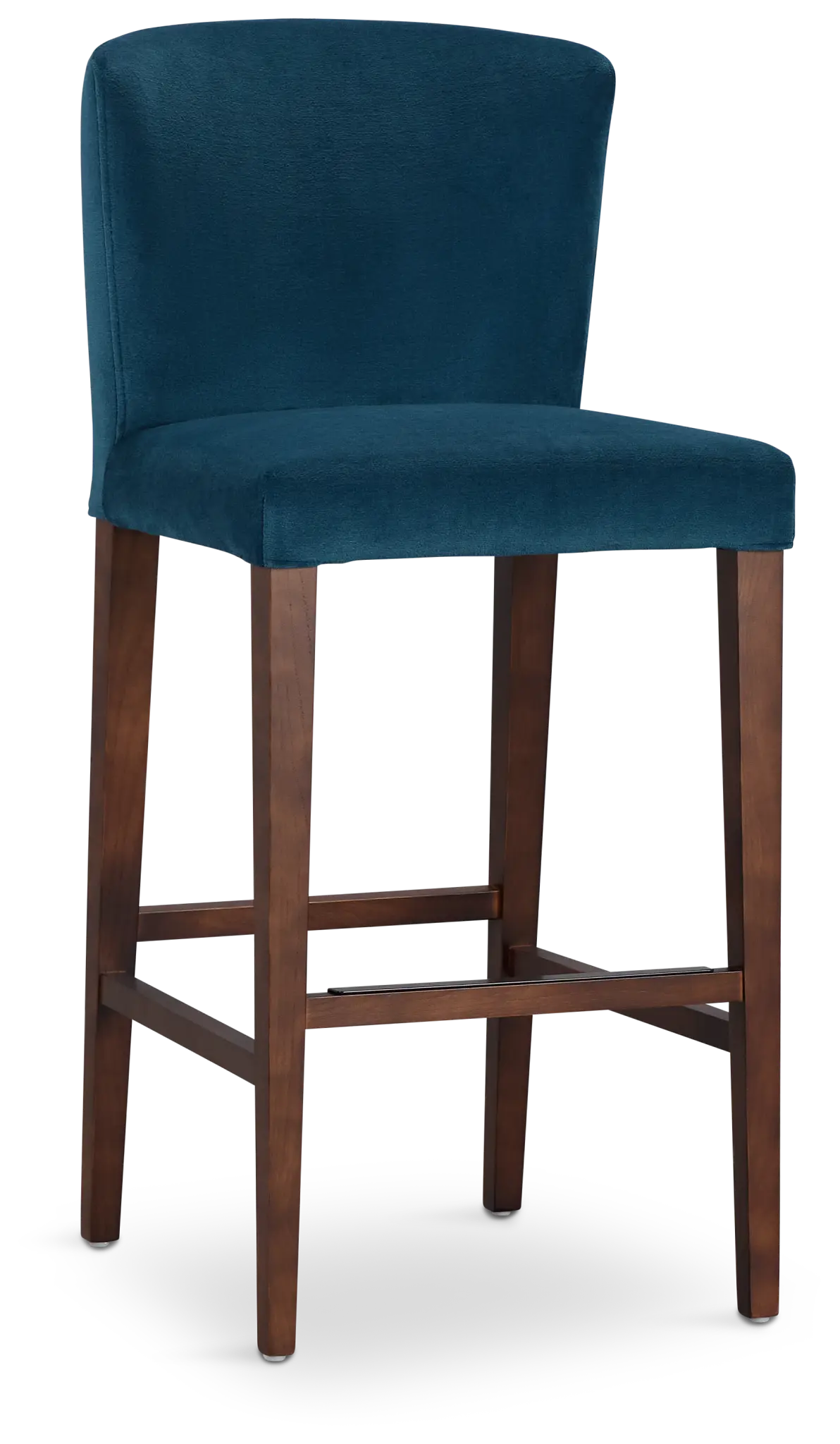 Bentley Dark Blue Velvet 30" Upholstered Barstool Bentley Dark Blue Velvet 30" Upholstered Barstool
