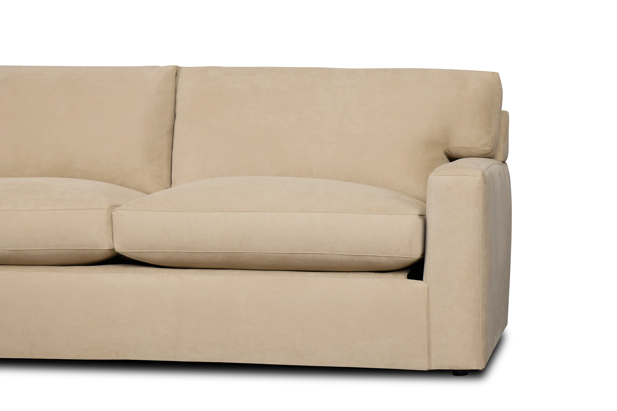 Hudson Beige Fabric Cooling Memory Foam Sleeper