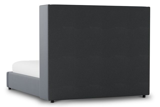 Captiva Joya Gray 60" Upholstered Shelter Bed