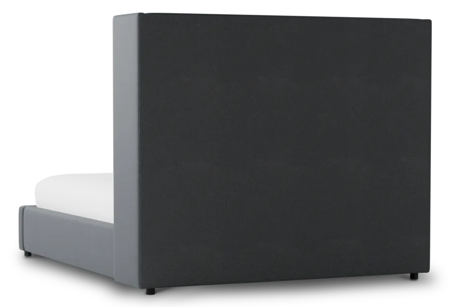 Captiva Joya Gray 60" Upholstered Shelter Bed