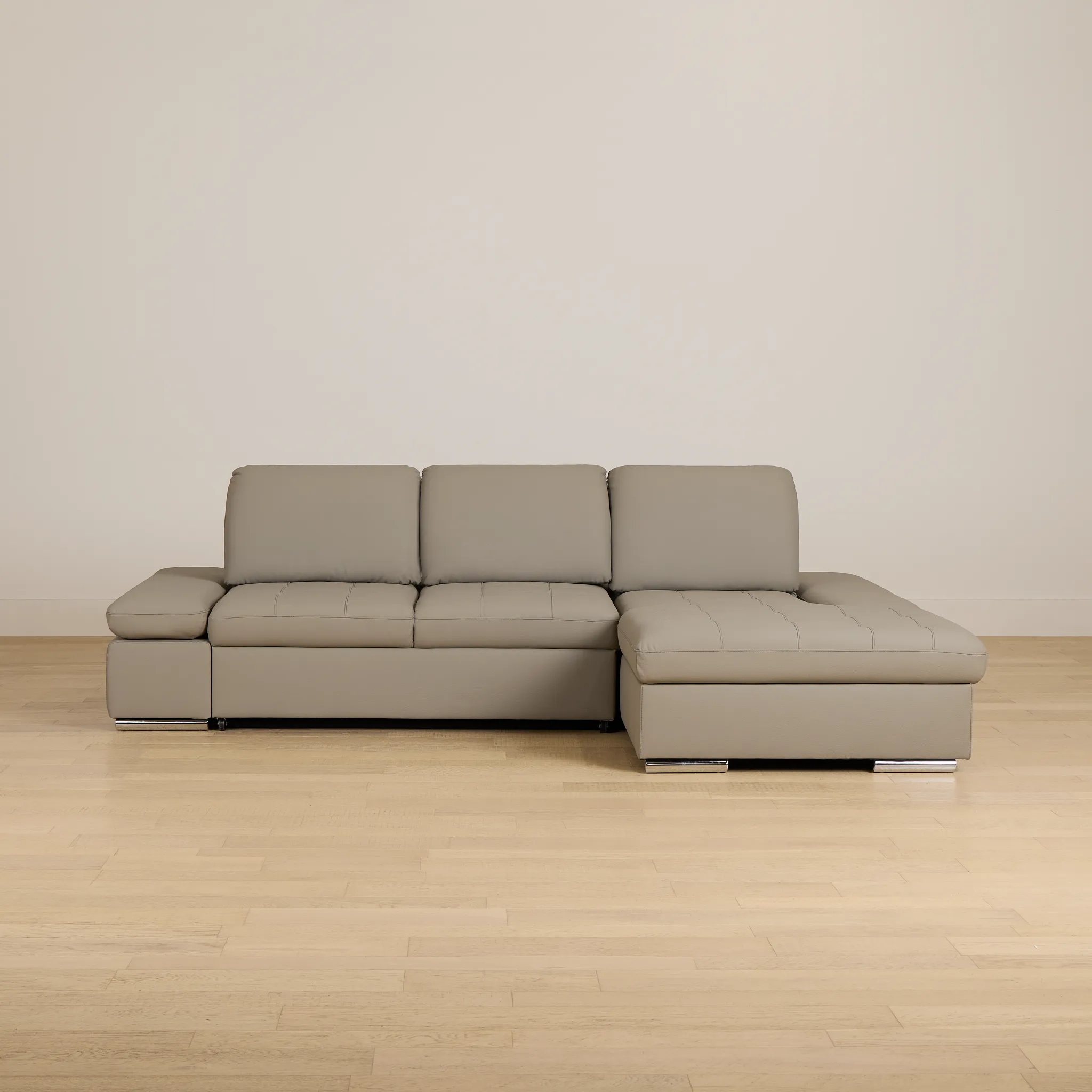 Eden Gray Micro Right Chaise Sleeper Sectional