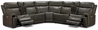 Jayden Gray Micro Large Dual Power Reclining Two-arm Sectional