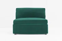 Destin Joya Green Velvet Armless Chair