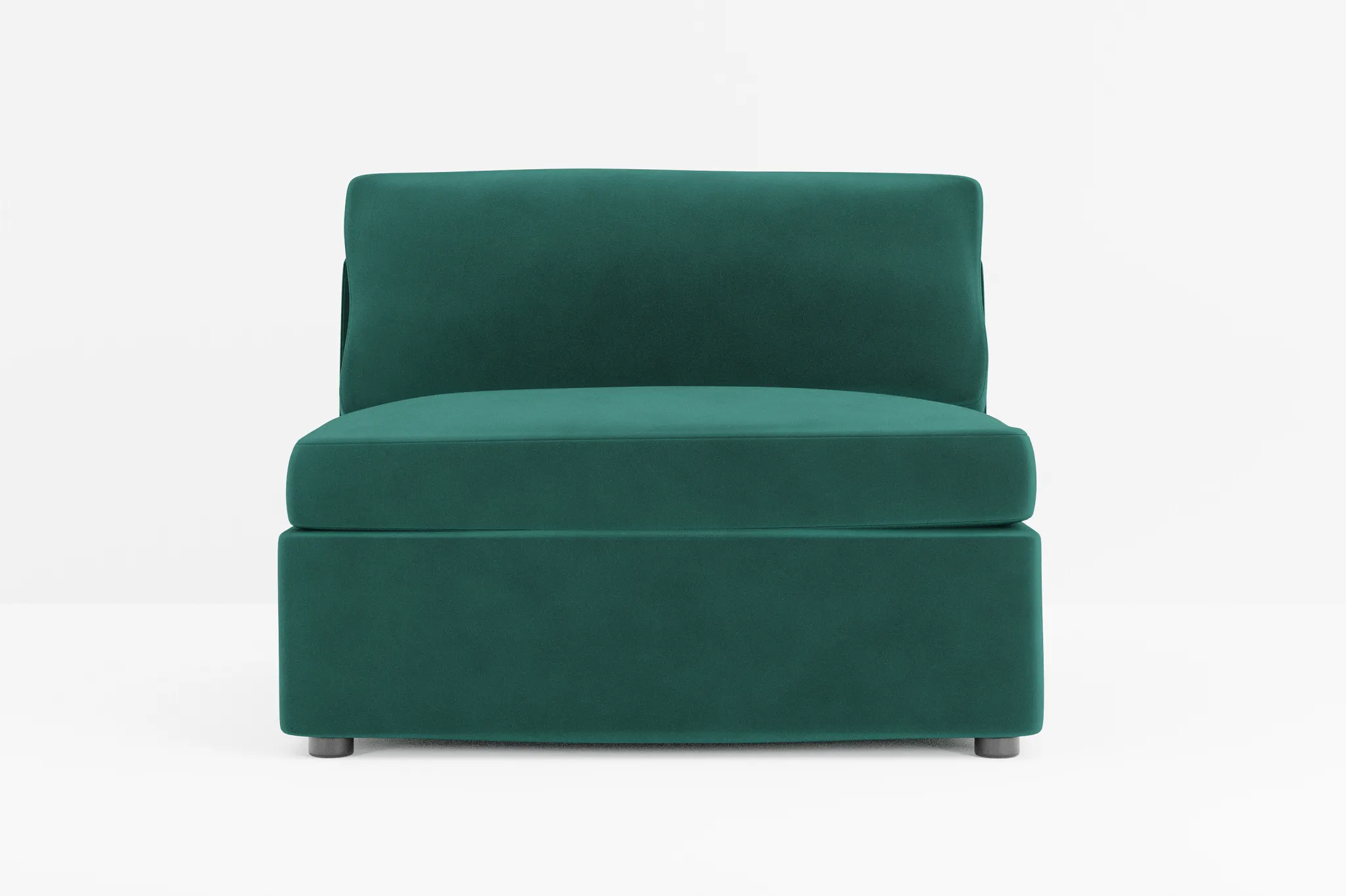 Destin Joya Green Velvet Armless Chair