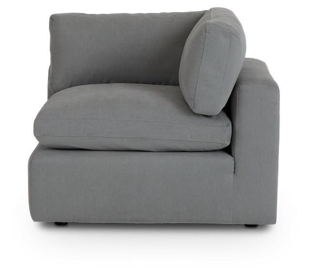 Grant Light Gray Fabric Corner Chair