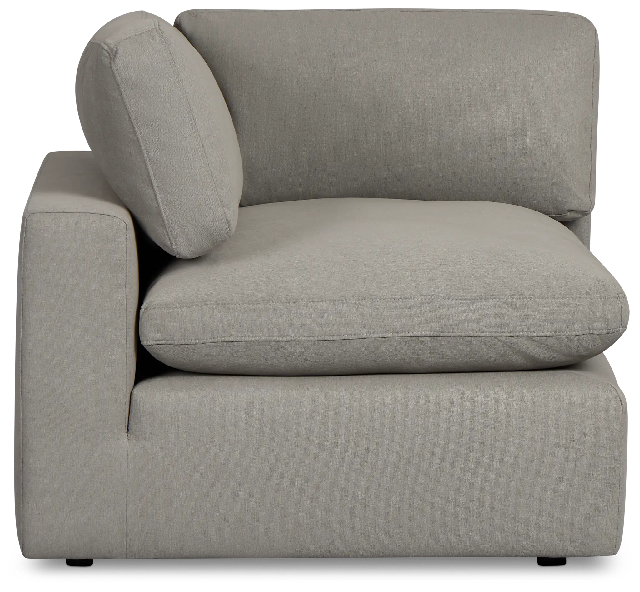 Grant Light Gray Fabric Corner Chair Grant Light Gray Fabric Corner Chair