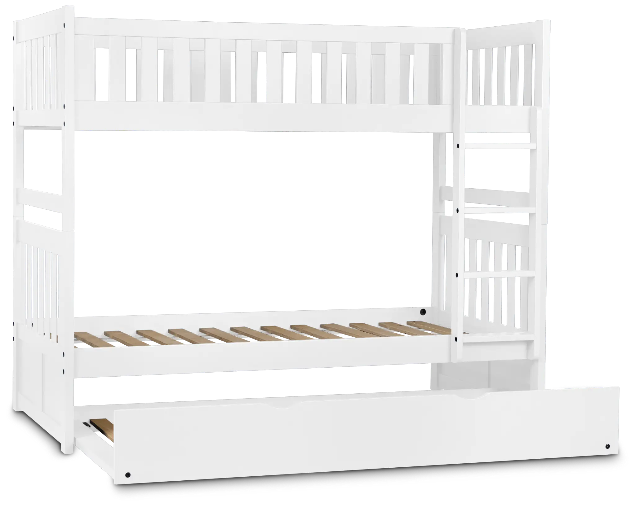 Charleston White Trundle Bunk Bed Charleston White Trundle Bunk Bed