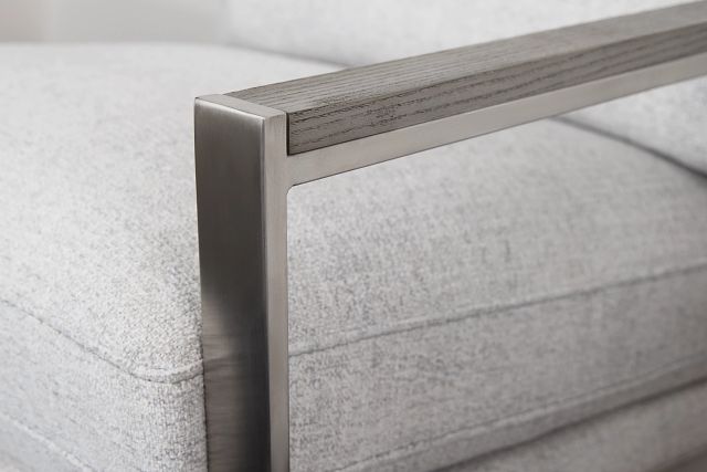 Wyatt Light Gray Fabric Accent Chair