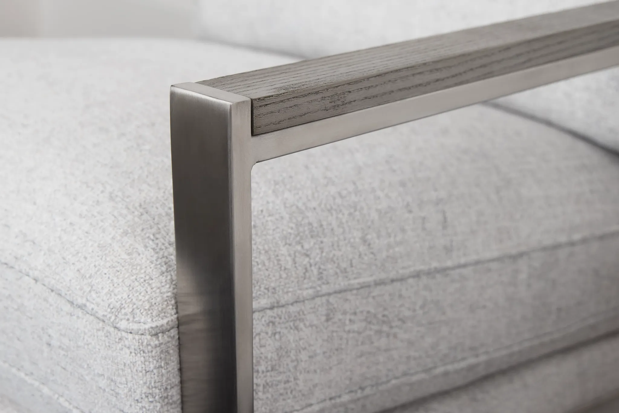 Wyatt Light Gray Fabric Accent Chair