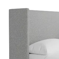 Captiva Suave Gray 48" Upholstered Shelter Bed