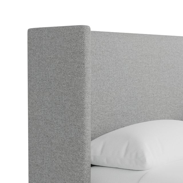 Captiva Suave Gray 48" Upholstered Shelter Bed