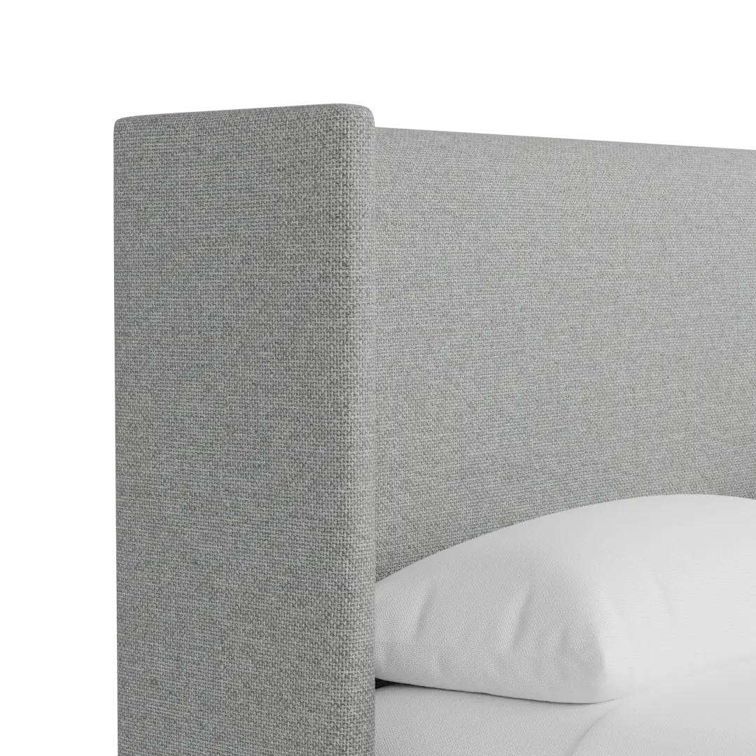 Captiva Suave Gray 48" Upholstered Shelter Bed Captiva Suave Gray 48" Upholstered Shelter Bed