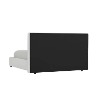 Grayton Sutton White 44" Upholstered Platform Bed