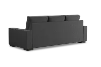 Edgewater Delray Dark Gray 96" Sofa W/ 3 Cushions
