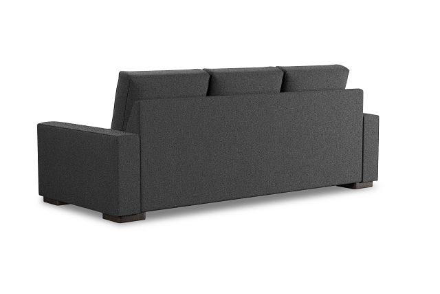 Edgewater Delray Dark Gray 96" Sofa W/ 3 Cushions (3)