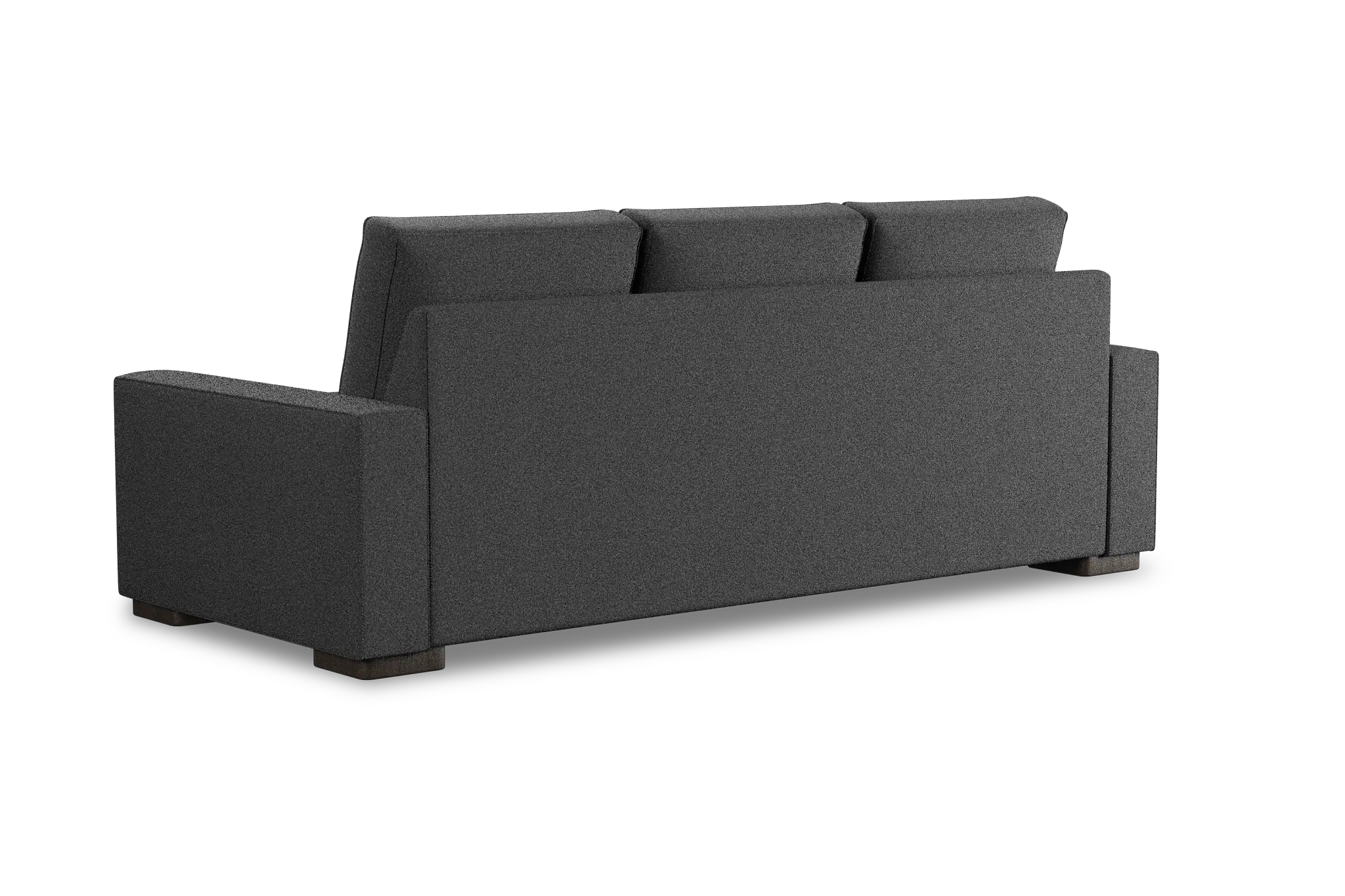 Edgewater Delray Dark Gray 96" Sofa W/ 3 Cushions Edgewater Delray Dark Gray 96" Sofa W/ 3 Cushions