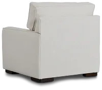 Austin White Fabric Chair