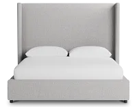 Captiva Elite Gray 60" Upholstered Shelter Bed
