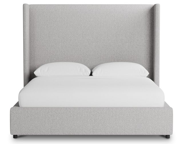 Captiva Elite Gray 60" Upholstered Shelter Bed